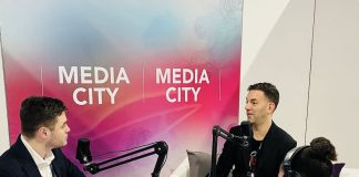 Brian Christopher: “Breaking ground” with BetMGM and the need for authenticity Brian Christopher recording a podcast at ICE