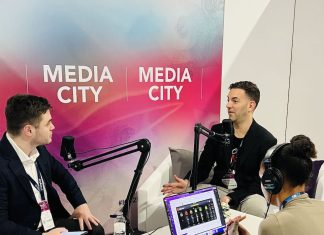 Brian Christopher: “Breaking ground” with BetMGM and the need for authenticity Brian Christopher recording a podcast at ICE