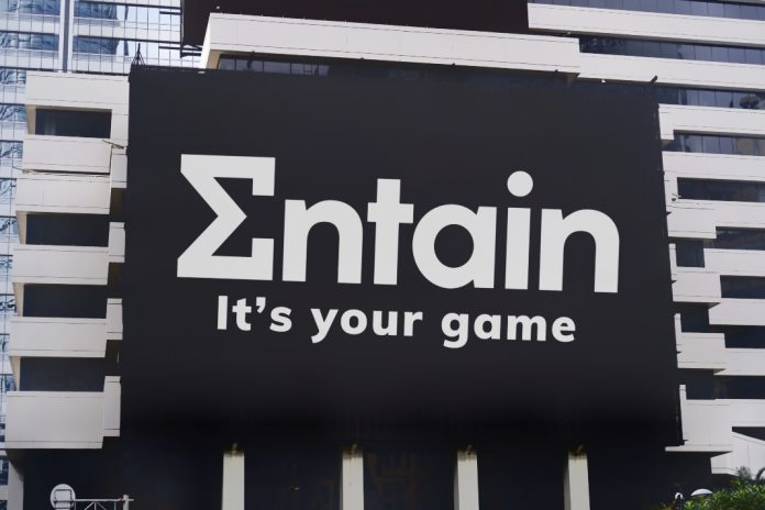 Entain logo as the company reiterates its FY24 EBITDA guidance