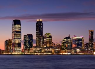 New Jersey launches bid to regulate sweepstake casinos Jersey City skyline