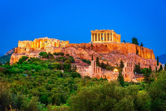 Athens,,Greece:,The,Famous,Acropolis,Of,Athens,With,Parthenon,Temple, Acropolis Athens