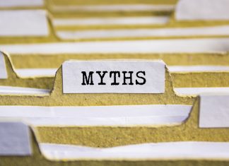Slotegrator offers operator insights with 10 Myths About Online Gambling e-book Myths word on card index paper