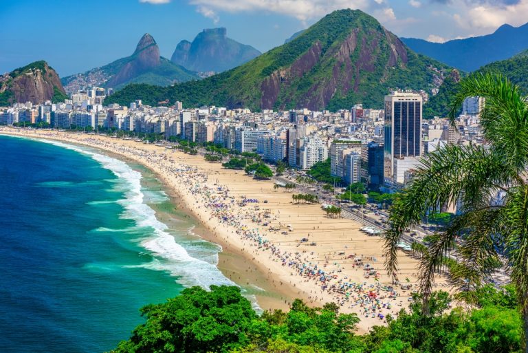 Copacabana beach in Brazil