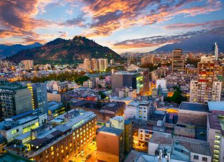 Playtech e-book reveals key priorities for enthused LatAm iGaming players Santiago de Chile dwontown after sunset, Chile
