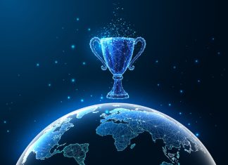 GR8 Tech boosts Tournament engine with ‘Turn the Win On’ tools Digital trophy sat above the globe