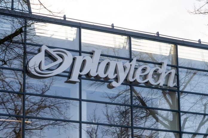 Playtech logo as the firm's CEO calls 2024 a landmark year with revenue up 5%