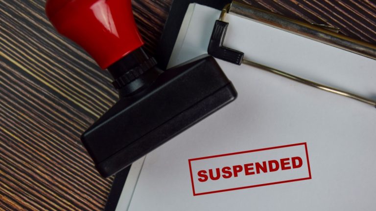 Connecticut suspends High 5 Games amid illegal casino allegations Suspended stamp on white paper