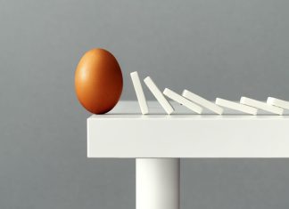 Florida bills would have ‘unintended consequences’ on sweepstakes casinos Dominos falling towards an egg