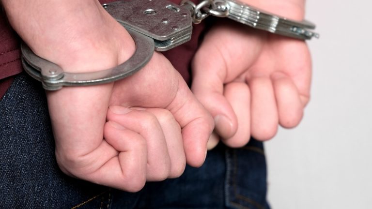 Close up of handcuffs