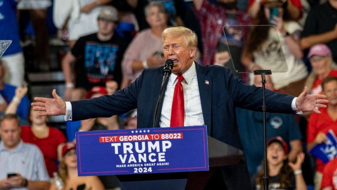 Alberta stops US slots Donald Trump at rally