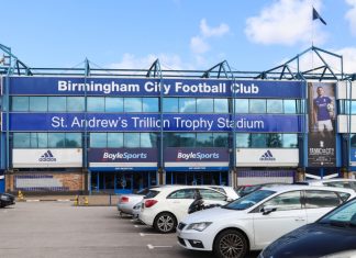 Gambling Commission sends sponsorship warning amid Birmingham City God55 allegations The outside of St Andrews stadium