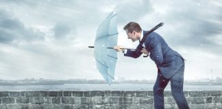 Pontus Lindwall, Betsson: Education needed to avoid harsh regulatory headwinds Businessman with an umbrella is facing strong headwind, like the industry is facing from legislators