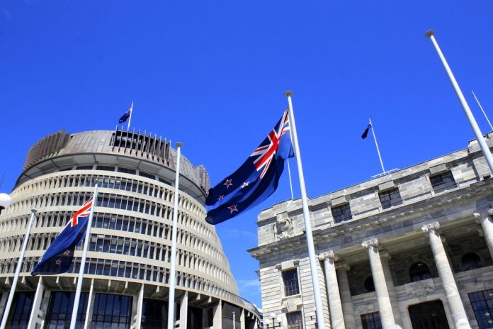 New Zealand parliament as the nation gets ready to launch licensed igaming in 2026