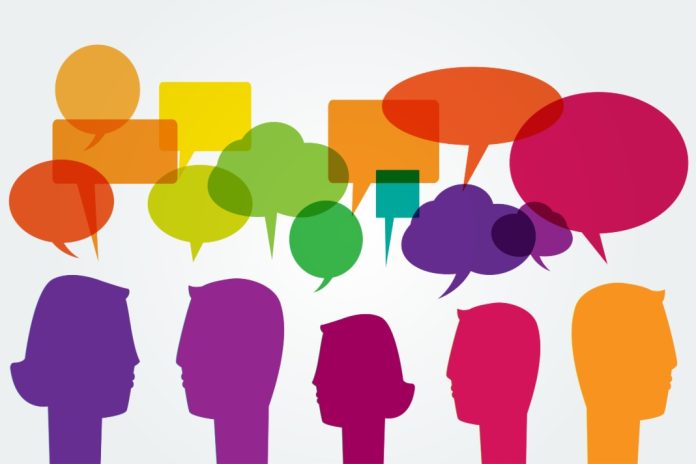 UKGC_-New-Consumer-Voice-framework-to-deliver-high-quality-research-quickly Talking silhouettes as the UK Gambling Commission is committed to delivering high-quality research efficiently through its new Consumer Voice framework