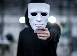 PAGCOR enhances efforts against infiltration of bad actors Actor disguising his face with a white mask