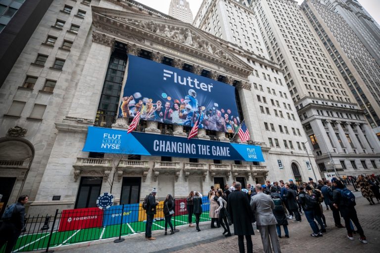 Flutter Entertainment logo on NYSE