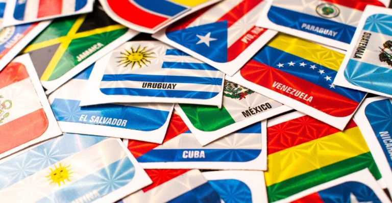 Flags of relevant countries amid LatAm breakdown