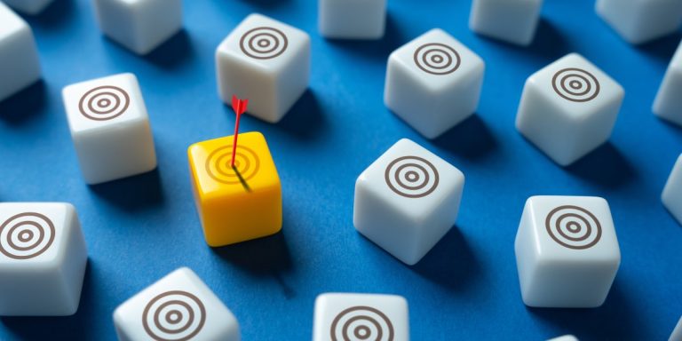 Marketing’s role in a fair and robust Latin American online betting industry An arrow hits and higlights a cube from several others, like proper marketing can do for betting companies.