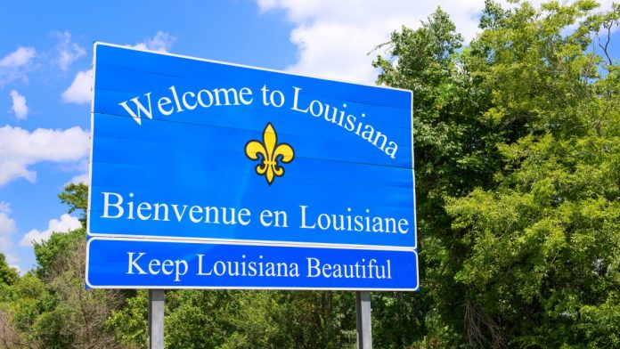 louisiana-governor-vetoes-sweepstakes-ban Louisiana state sign