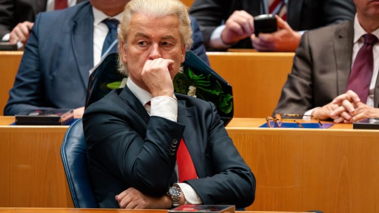 Netherlands gaming reforms in crisis following government collapse Geert Wilders, the man behind the government collapse, sits in a pensive stance in Dutch parliament