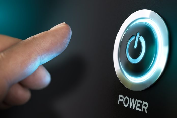 Power on button