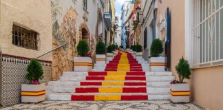 DGOJ : accountability leads Spain’s new Safe Play programme Steps painted in the orange and red colours of the Spanish flag