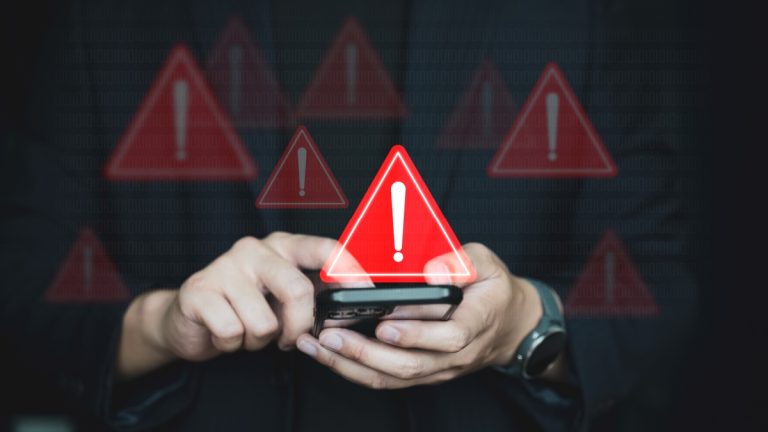 Warning signs coming from a phone