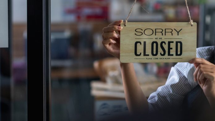 Closed sign