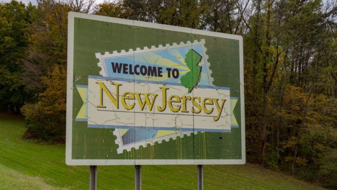 New Jersey state sign