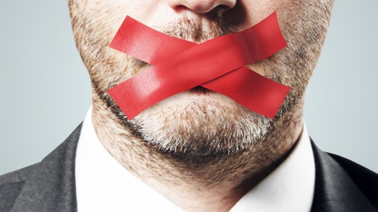 Silence ‘speaks volumes’ as optimism increases in the Philippines Businessman's mouth is taped over to prevent him speaking