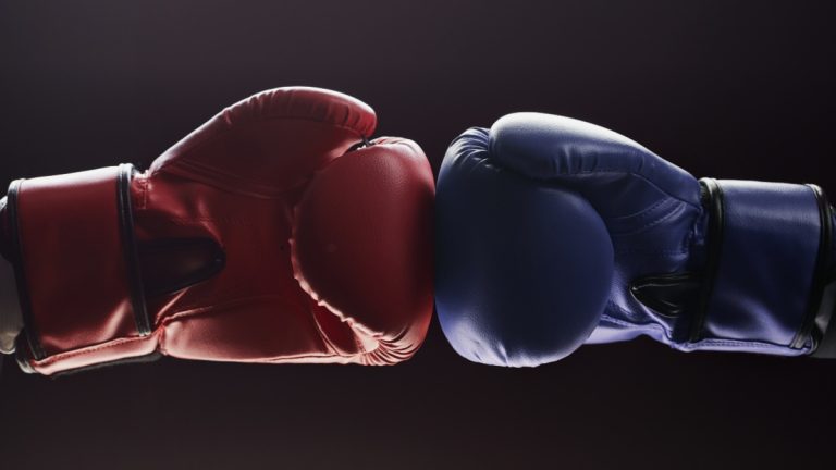 Two boxing gloves