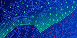 Top 5 misconceptions about geolocation in iGaming Multiple marks on a map to illustrate geolocation.