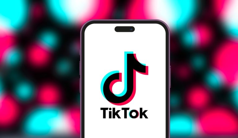 TikTok logo phone