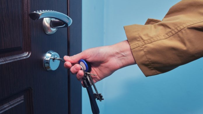 Unlocking a door