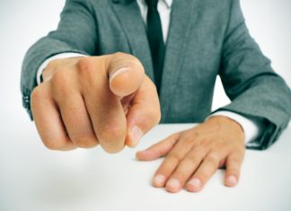 Sweden’s regulator points finger at three studios over unlicensed supply Close up of individual pointing a finger