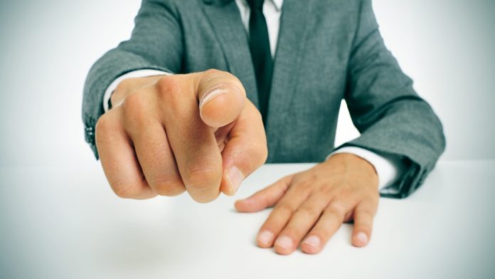sweden-points-finger-over-unlicensed-supply Close up of individual pointing a finger