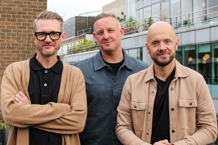 Square-in-the-Air-kicks-off-new-core-offering-with-two-C-level-hires L-R: Nick Withersby (Chief Creative Officer) and Hugh Johnson (Chief Client Officer) with Ben Cleminson (CEO)