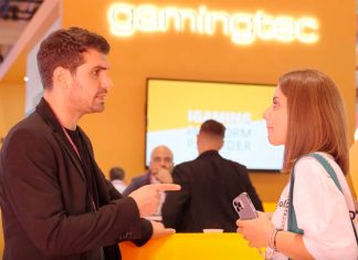 Speed, flexibility, and transparency: The formula behind Gamingtec’s global expansion Vahag Galumyan speaking at an event.