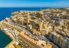 EM Group: Building Global iGaming Operations drone shot from Valletta