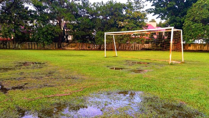 cloudflare-storms-bet365-internet-halts Muddy football pitch