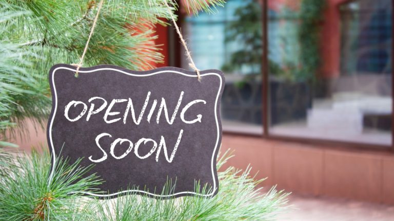 Opening soon sign
