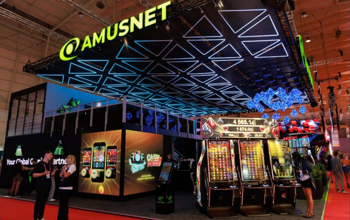 Amusnet-stand Amusnet stand at indsutry event