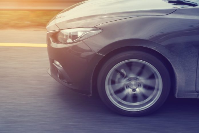 Car wheel moving