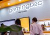 How Gamingtec built momentum across regulated markets in 2025 A picture of a Gamingtec stand at an industry event.