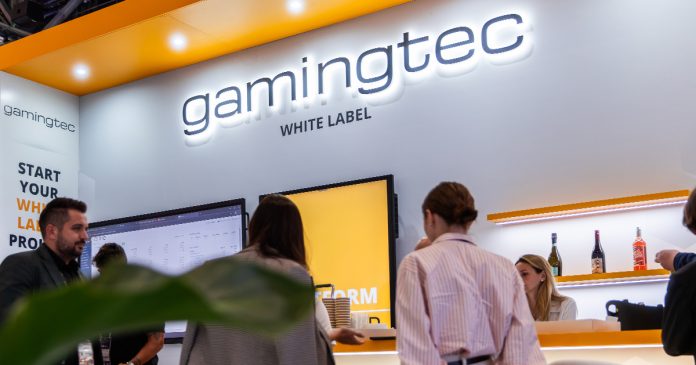Gamingtec 2025 A picture of a Gamingtec stand at an industry event.