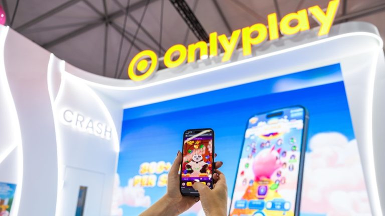 Onlyplay stand prominently displayed