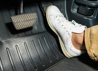 Late acceleration fuels annual recovery for Macau gaming Close up of a foot pressing on an accelerator pedal