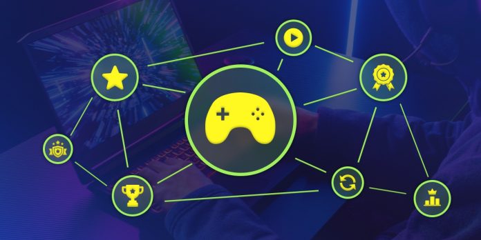 A series of icons illustrating the concept of mini-games.