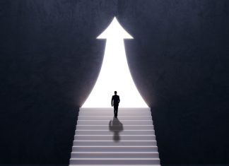 Ebaka Games opens global access with Hub88 integration deal A man and an ascending arrow, to illustrate Ebaka Games opening to new business.