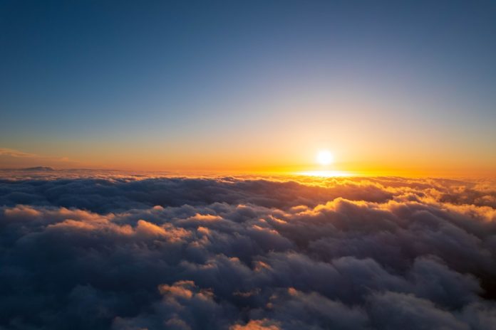 Cloud,Sunset,Drone,Sky,Landscape,Background,Beautiful Horizon